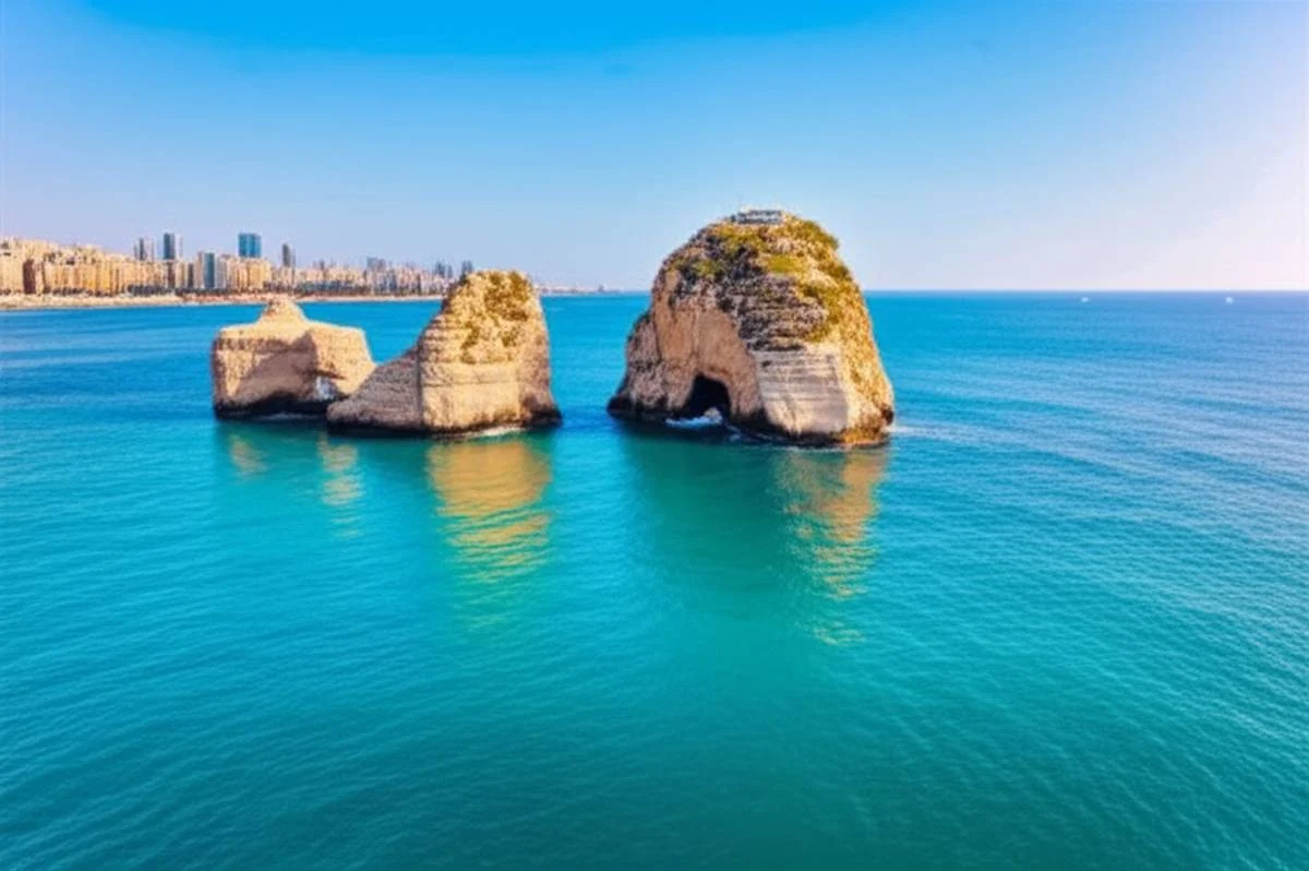 صخره روشه بیروت – معرفی نماد صخره ای Raouché در لبنان